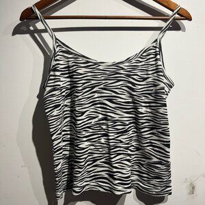 Zebra print cami top by Santa Barbara Clothing Co.